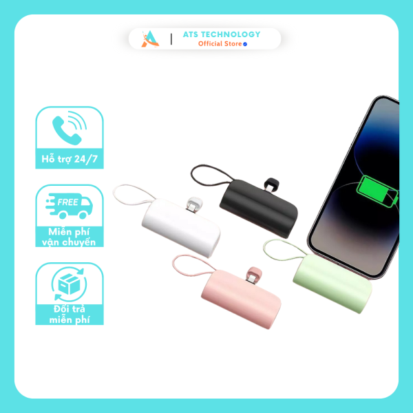 Sạc Dự Phòng Mini 5000mAh - Hình ảnh 7