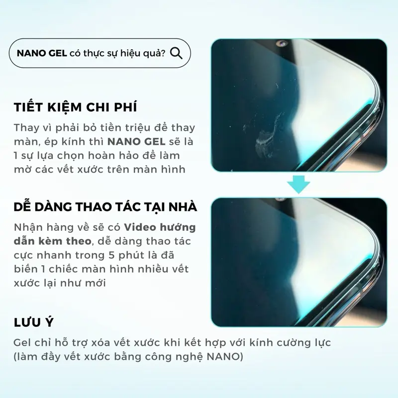 Xóa xước màn hình